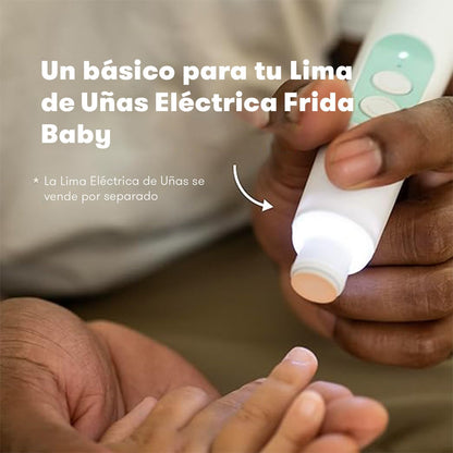 Frida Baby Almohadillas eléctricas de repuesto para uñas, seguro y...