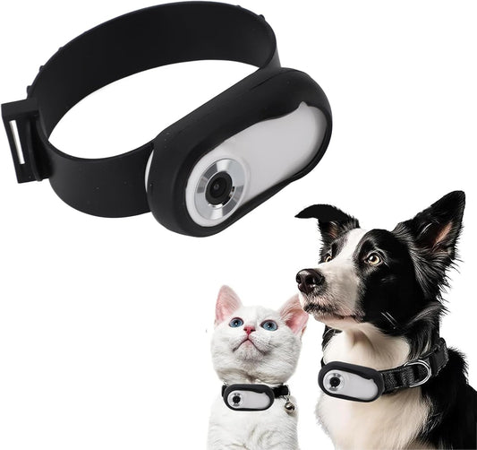 Zopsc Collar de cámara para gatos con aplicación de teléfono, mini...