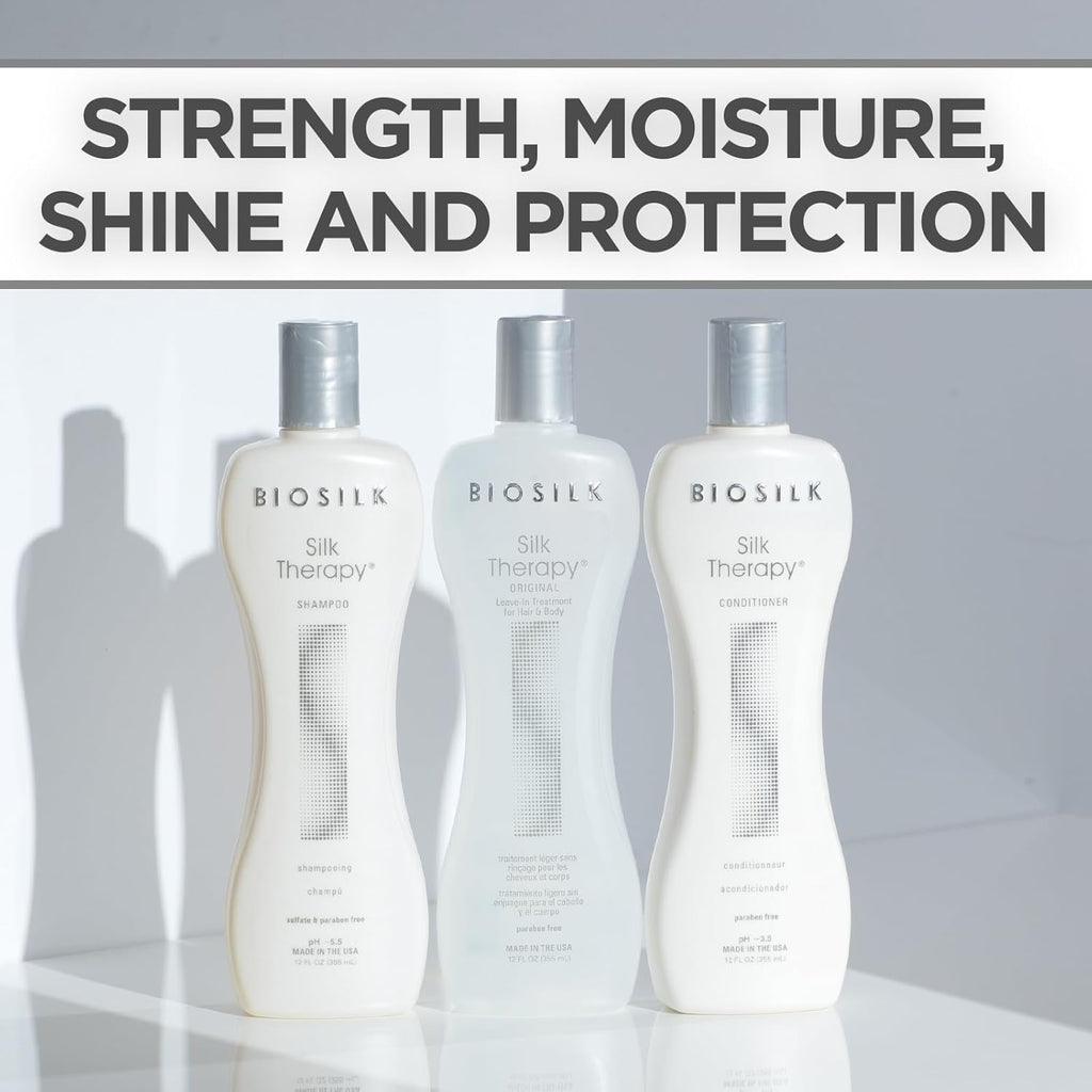 BioSilk Kit de Champú, Acondicionador y Suero de Terapia de Seda de...