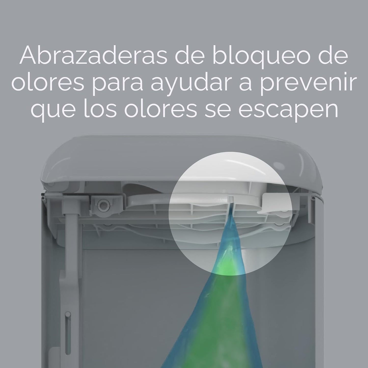 Diaper Genie Juego de regalo de cubo de pañales platino | Control d...