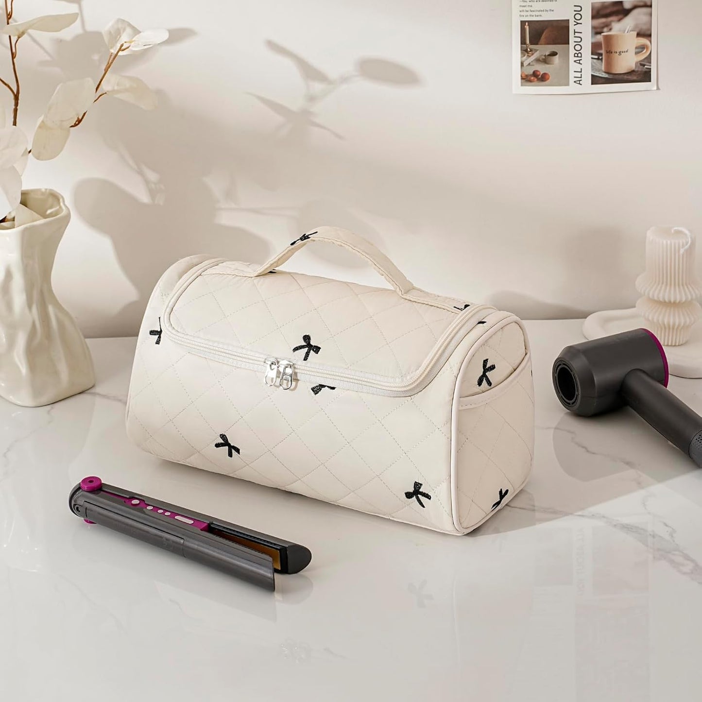 RSRSLEII Bolsa de viaje acolchada para herramientas para el cabello...
