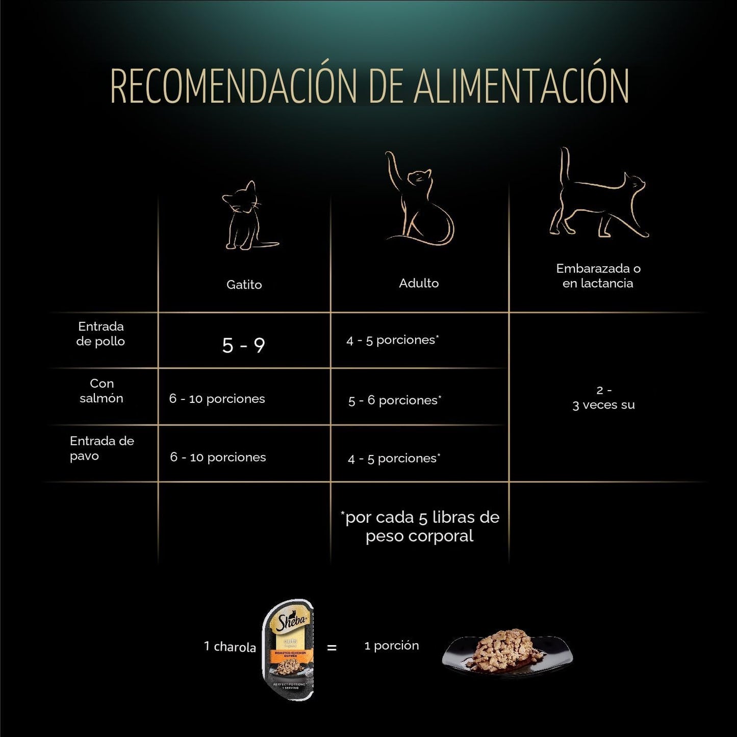SHEBA Perfect Portions - Bandejas de comida húmeda en salsa para ga...