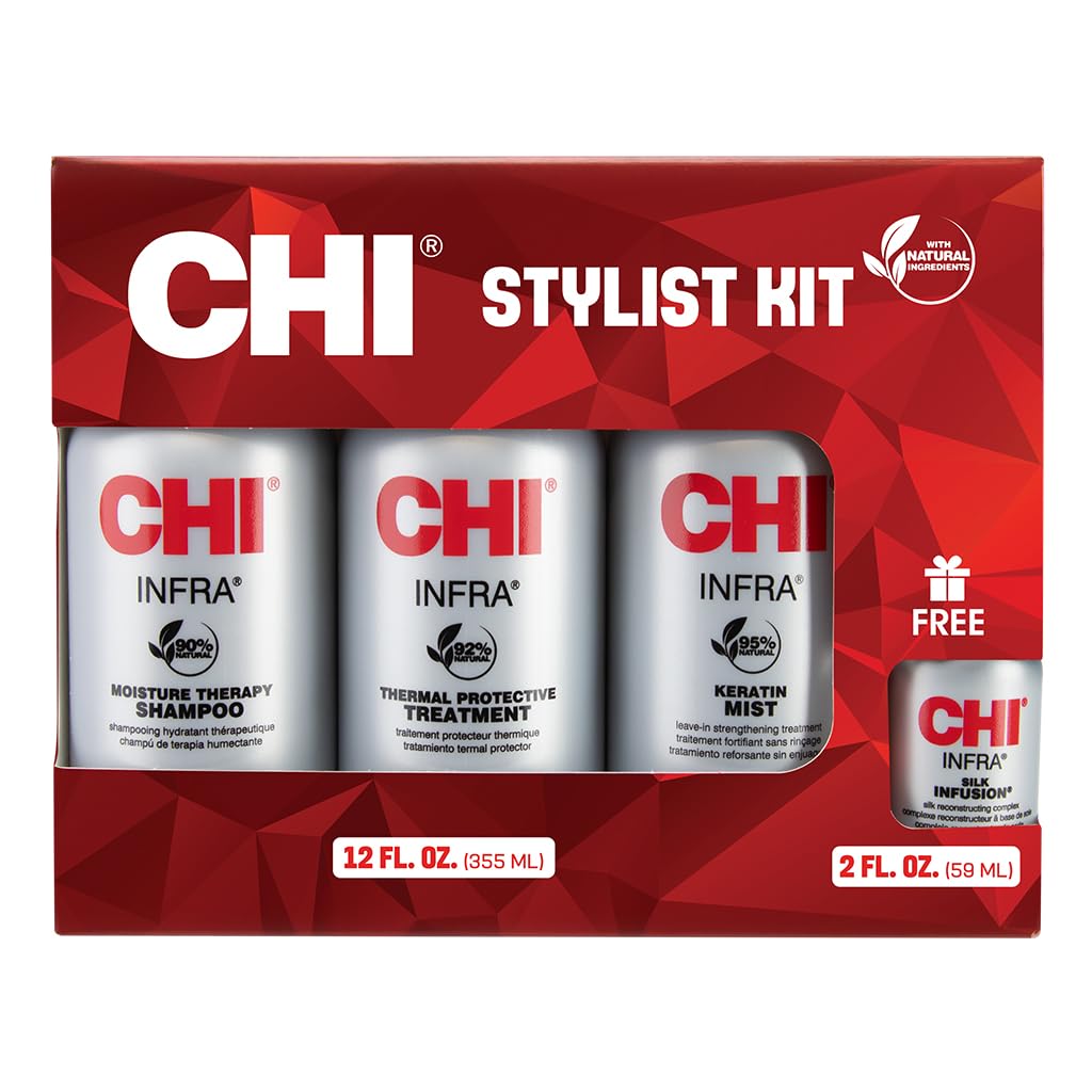 CHI Kit de estilista para el hogar, champú infrarrojo de 12 onzas,...