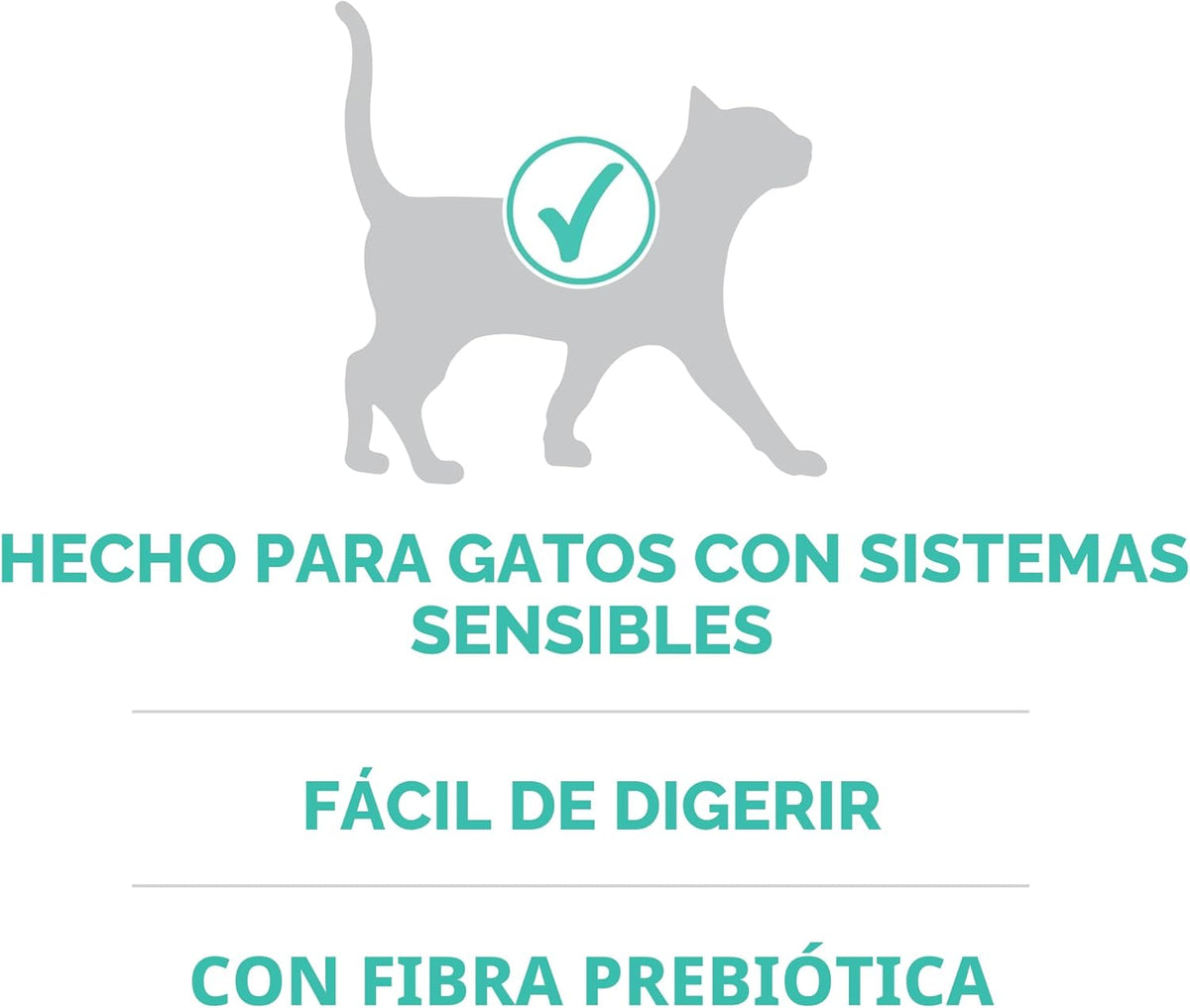 Alimento para gato adulto premium Purina One sistemas sensibles, Si...