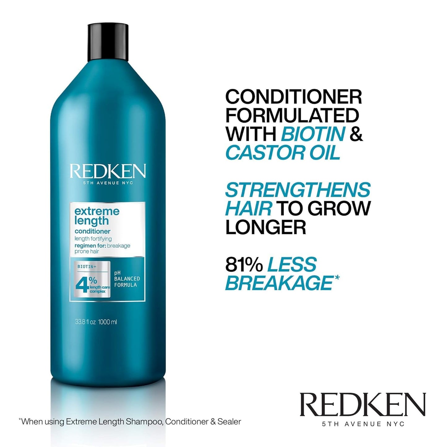 Redken Extreme Length Biotin Conditioner For Longer Hair \u2013 Pro...