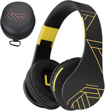 PowerLocus - Audífonos Bluetooth sobre las orejas, auriculares inal...