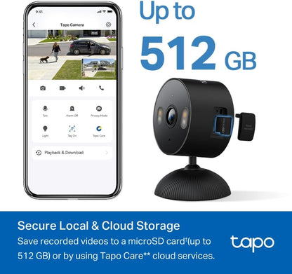 Cámara de seguridad Tapo para interiores\/exteriores de 1080p - Det...