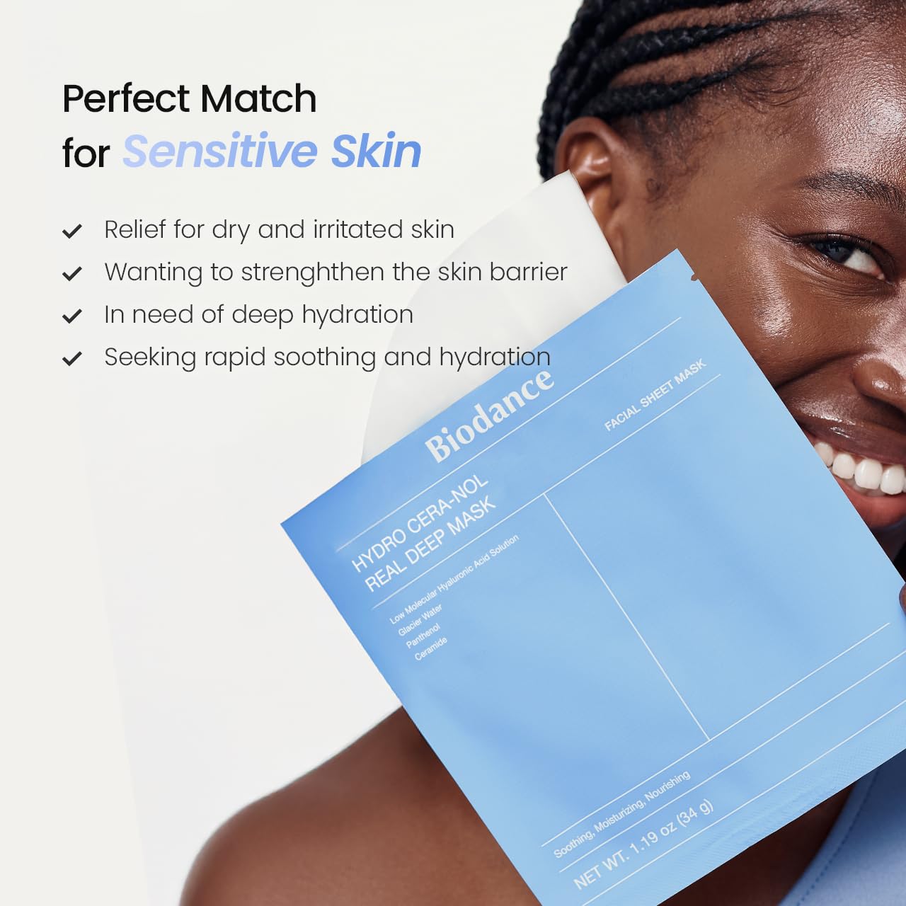 BIODANCE Hydro Cera-nol - Máscara profunda real, mascarilla hidrata...