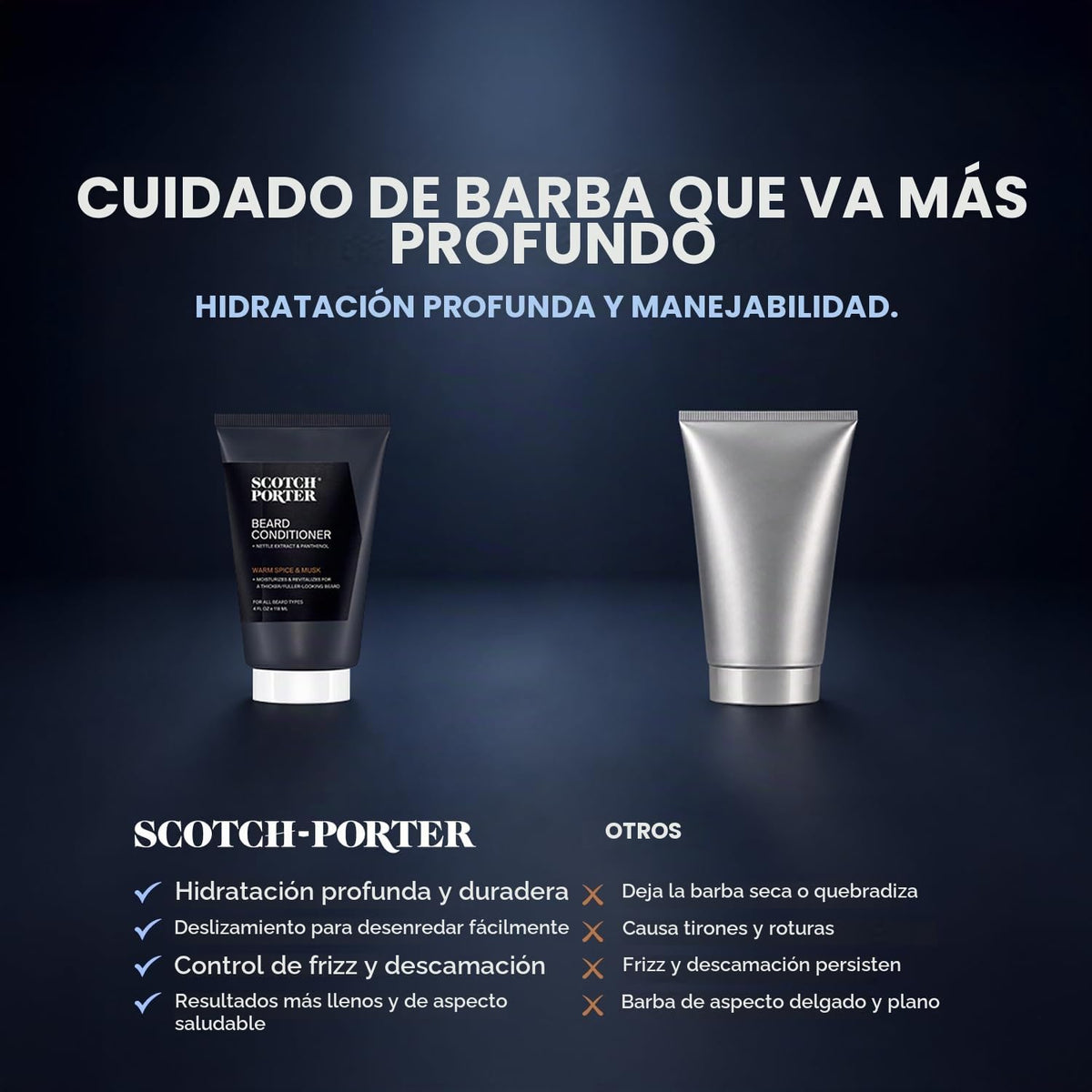 Scotch Porter Hidratar y nutrir el acondicionador de barba para hom...