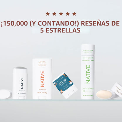 Desodorante Native Contiene Ingredientes Derivados Naturalmente, Co...