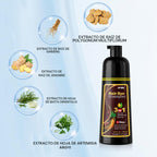 Ivnil Champú de tinte para el cabello marrón, cobertura de cabello...