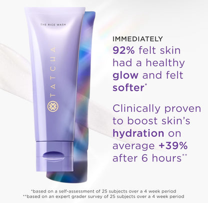 TATCHA The Rice Wash, Jumbo | Limpiador facial en crema suave, elim...