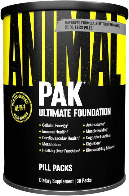 Animal Pak - Multivitamínico conveniente para hombres y mujeres, pa...