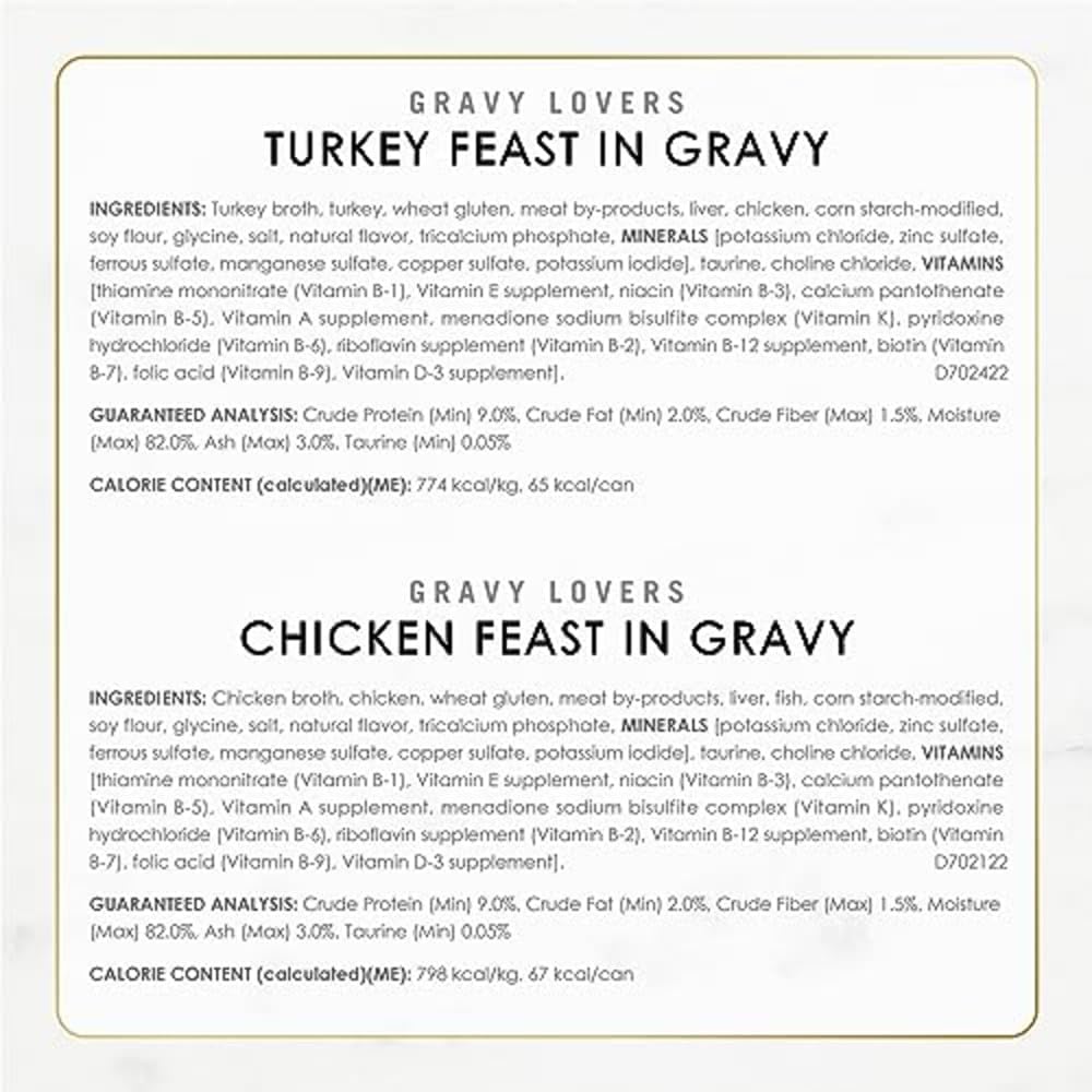 Fancy Feast Purina Gravy Lovers Poultry and Beef Grilled Gourmet We...