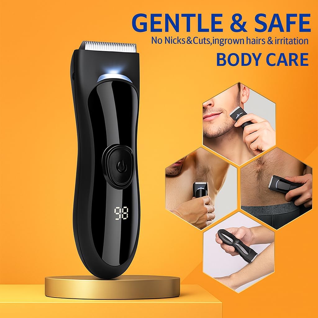 Bekhic Manscape - Cortadora de pelo para ingle y cuerpo para hombre...