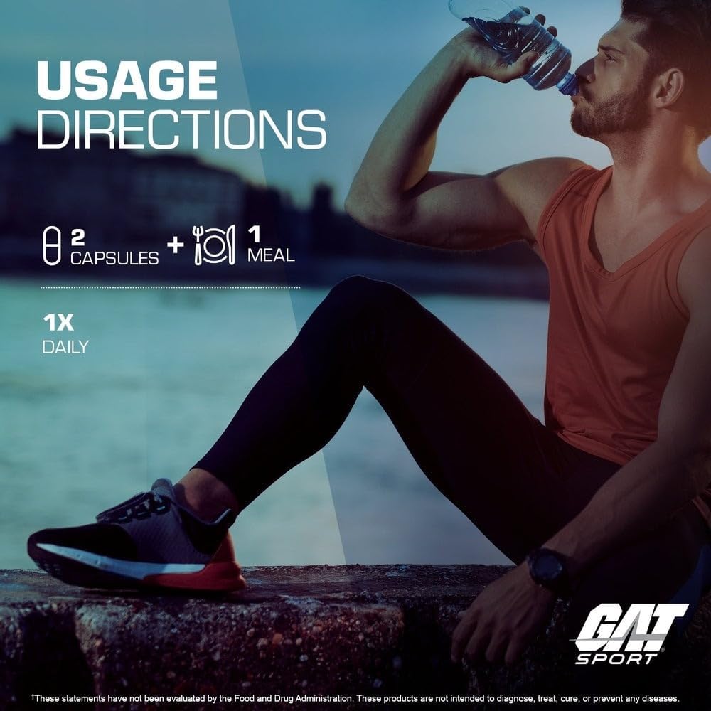 GAT SPORT Tabletas multivitamínicas premium para hombres Multi + Te...