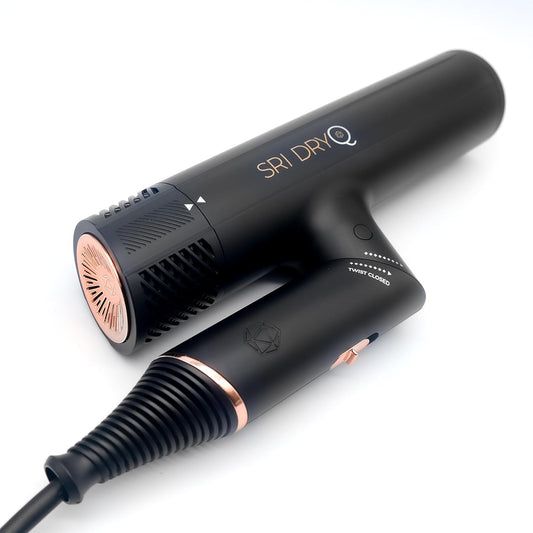 SRILabs DryQ - Secador de pelo "Smart", súper ligero, plega...