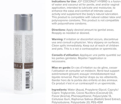 JO Lubricante Personal Híbrido de Coco \u2013 Lubricante a Base de...