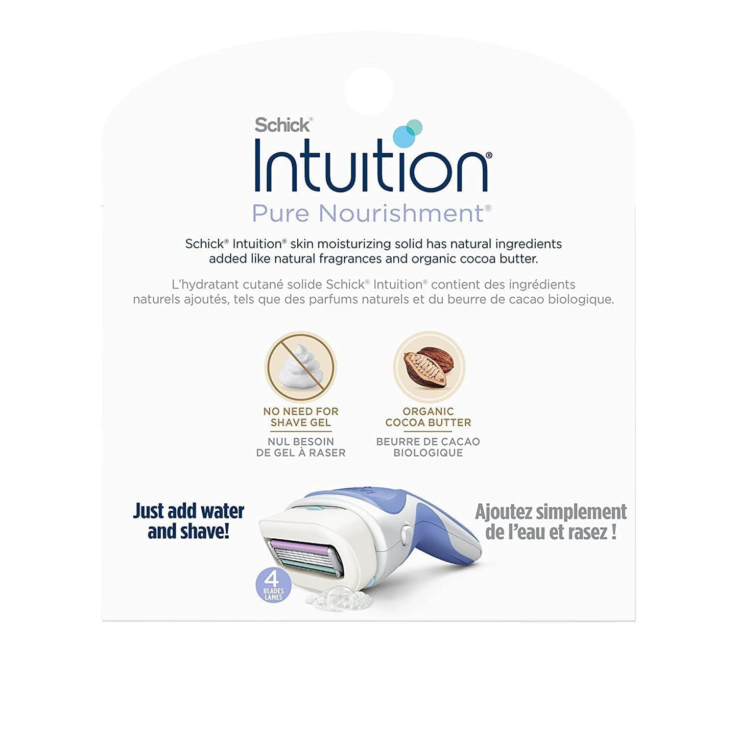 Schick Intuition Pure Nourishment con manteca de cacao orgánica 12...