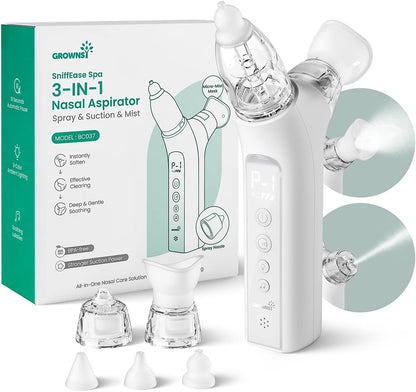 Aspirador nasal para bebés, succión eléctrica de nariz para bebé
