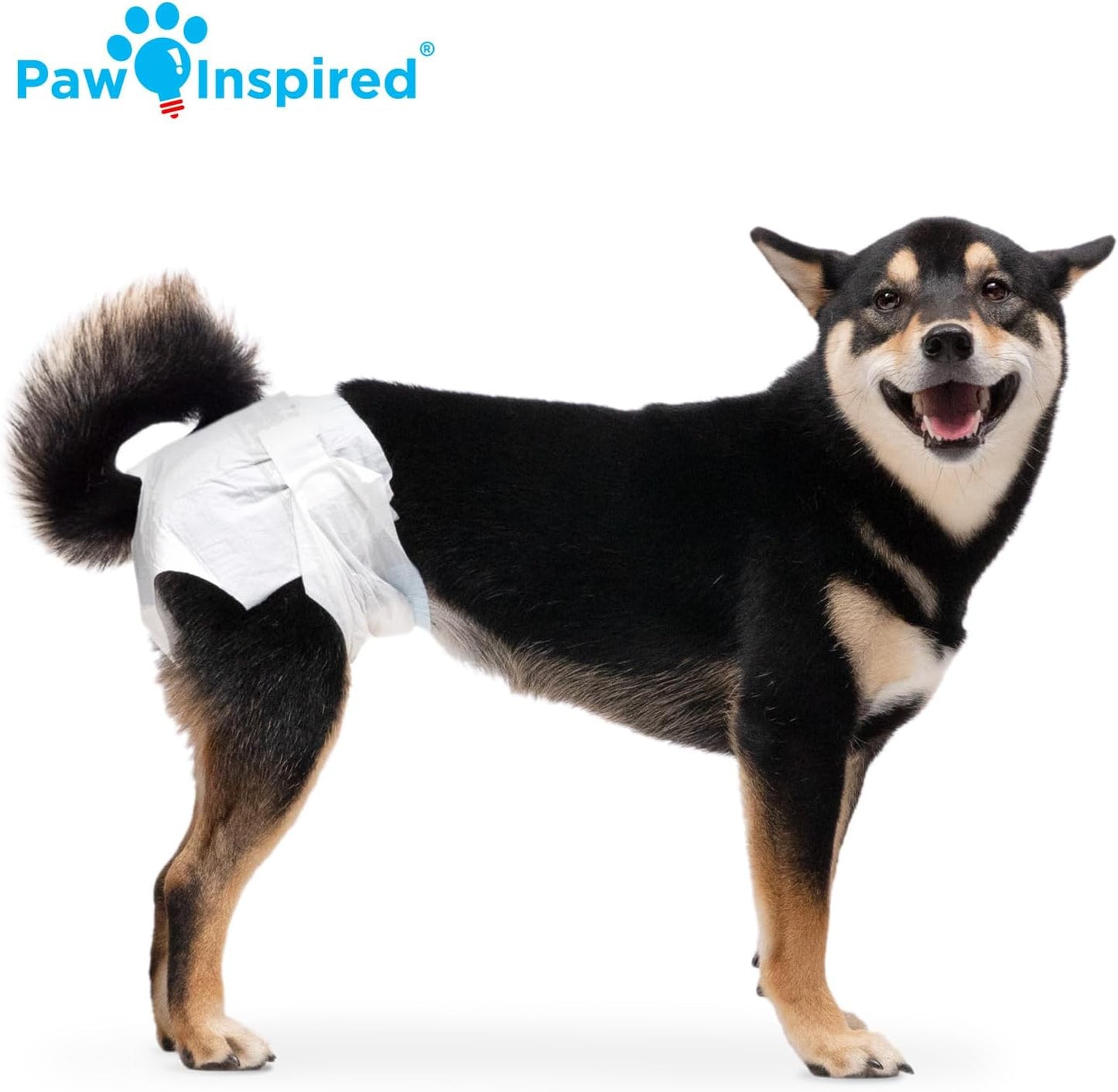 Paw Inspired Pañales desechables para perras, 32 unidades, ultra pr...