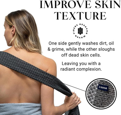 Toalla exfoliante para la cara y el cuerpo - Toalla exfoliante japo...