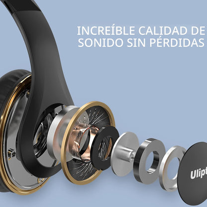 Uliptz Auriculares Bluetooth inalámbricos, tiempo de reproducción d...