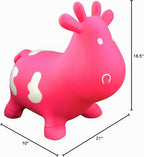AppleRound Caballo, vaca o unicornio inflable para saltar y montar...