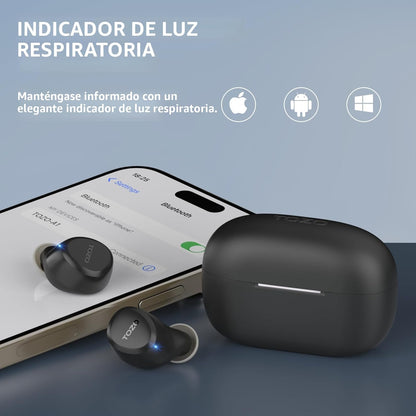 TOZO Auriculares inalámbricos A1 Bluetooth 5.3 de peso ligero en el...