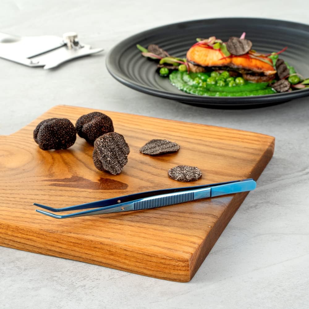 Restaurantware Perfect Point - Pinzas curvadas de 6.3 pulgadas, 1 p...