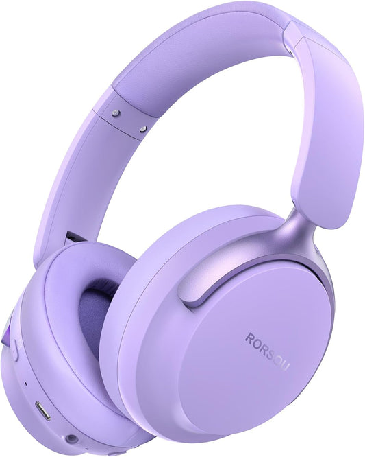RORSOU B8 Bluetooth Headphones Over Ear, 6 EQ Music Modes and 50H P...