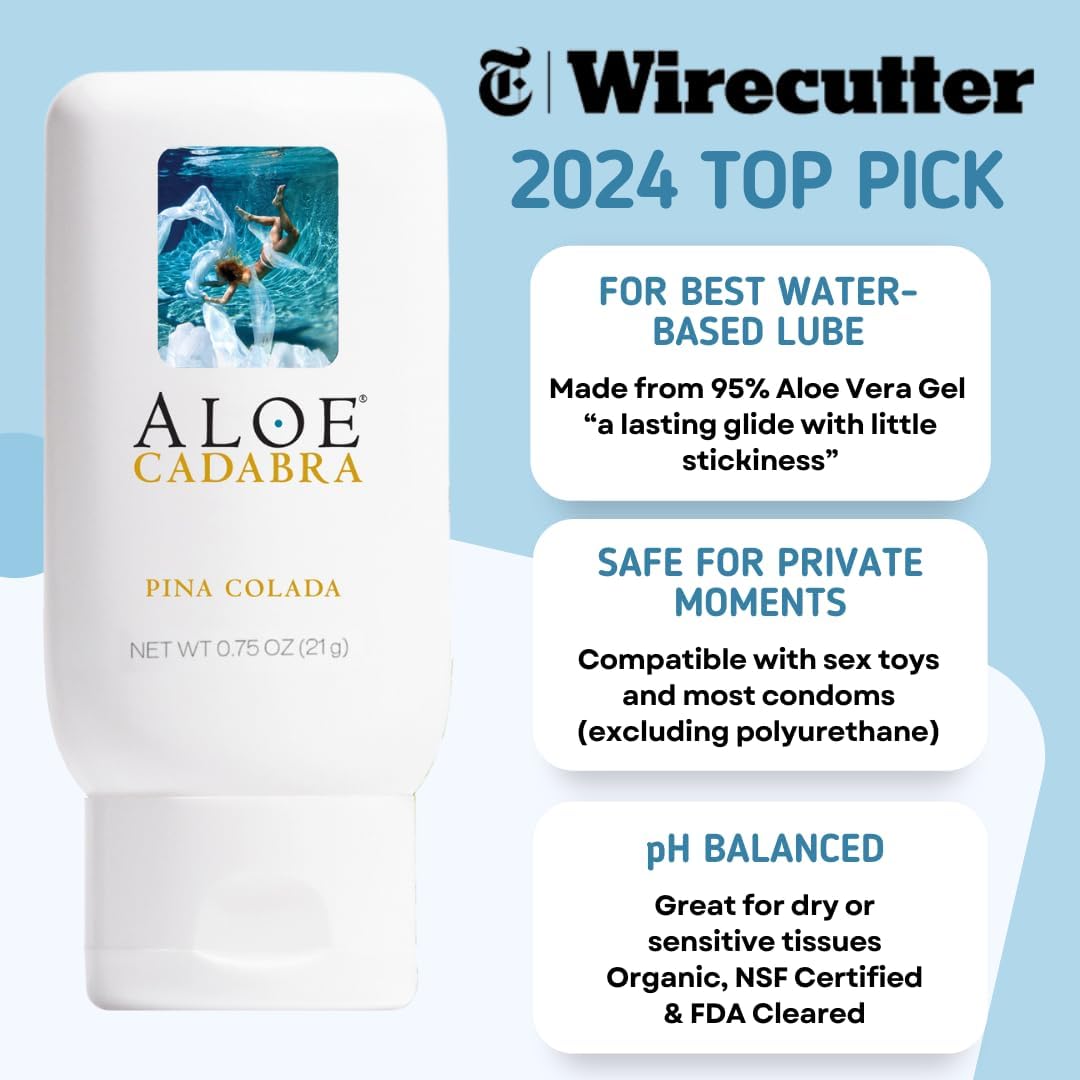 Aloe Cadabra Lubricante personal con sabor e hidratante vaginal, lu...