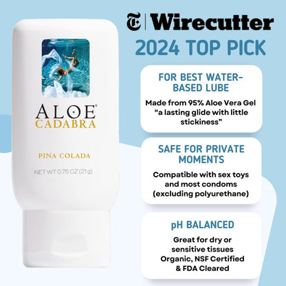 Aloe Cadabra Lubricante personal con sabor e hidratante vaginal, lu...