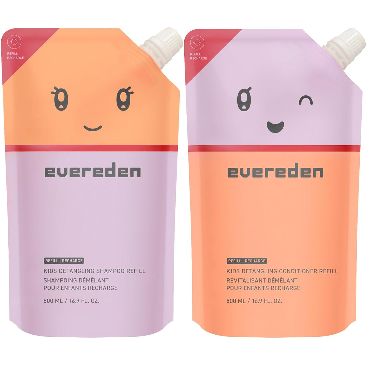 Evereden Recambios de champú y acondicionador para niños, probados...