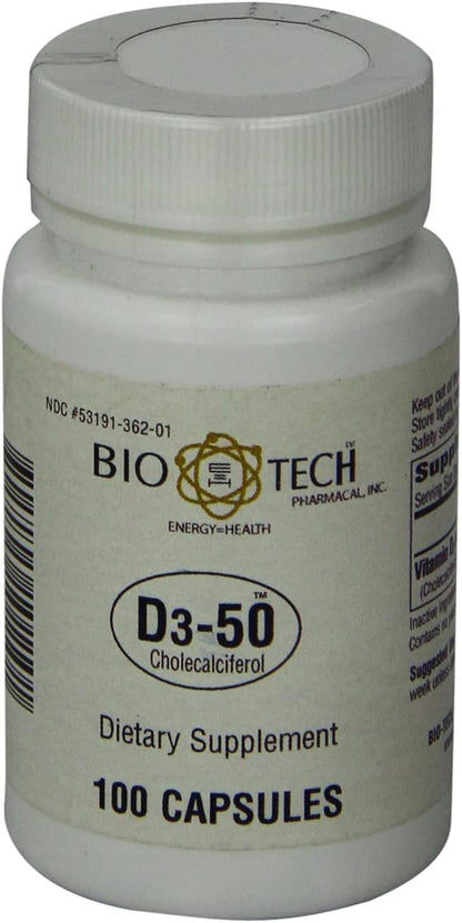 Bio-Tech Pharmacal - D3-50 - 100 unidades