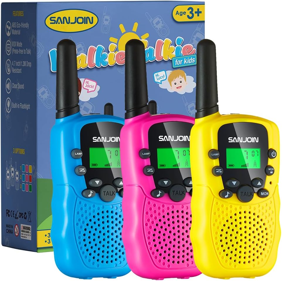 Walkie Talkies para niños, juguetes para niños y niñas de 4 a 6 año...