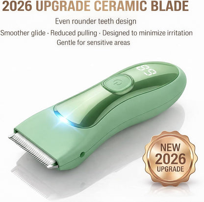 Bekhic Manscape - Cortadora de pelo para ingle y cuerpo para hombre...
