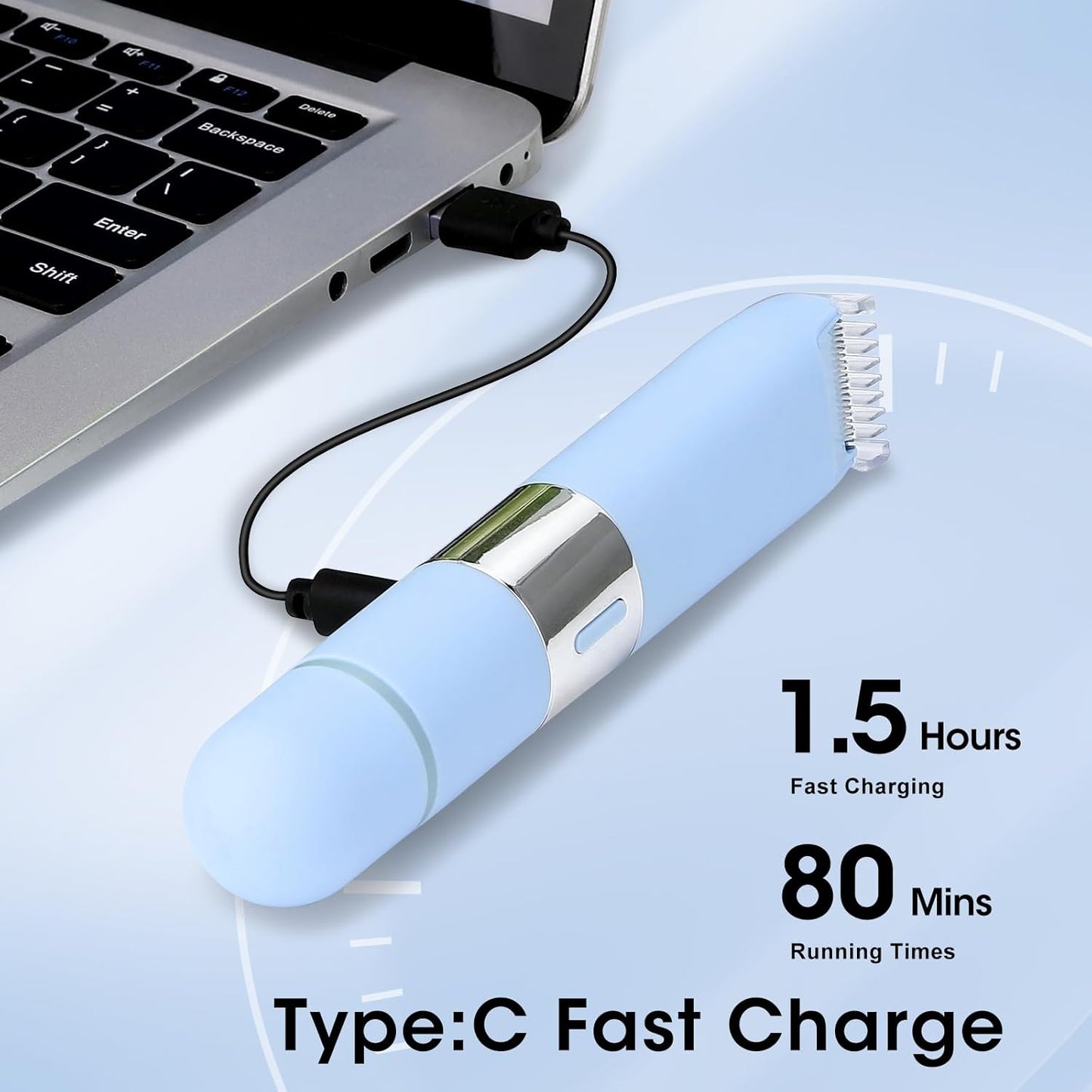 Qreeyx Afeitadora eléctrica de doble cabeza para mujer, IPX4, imper...