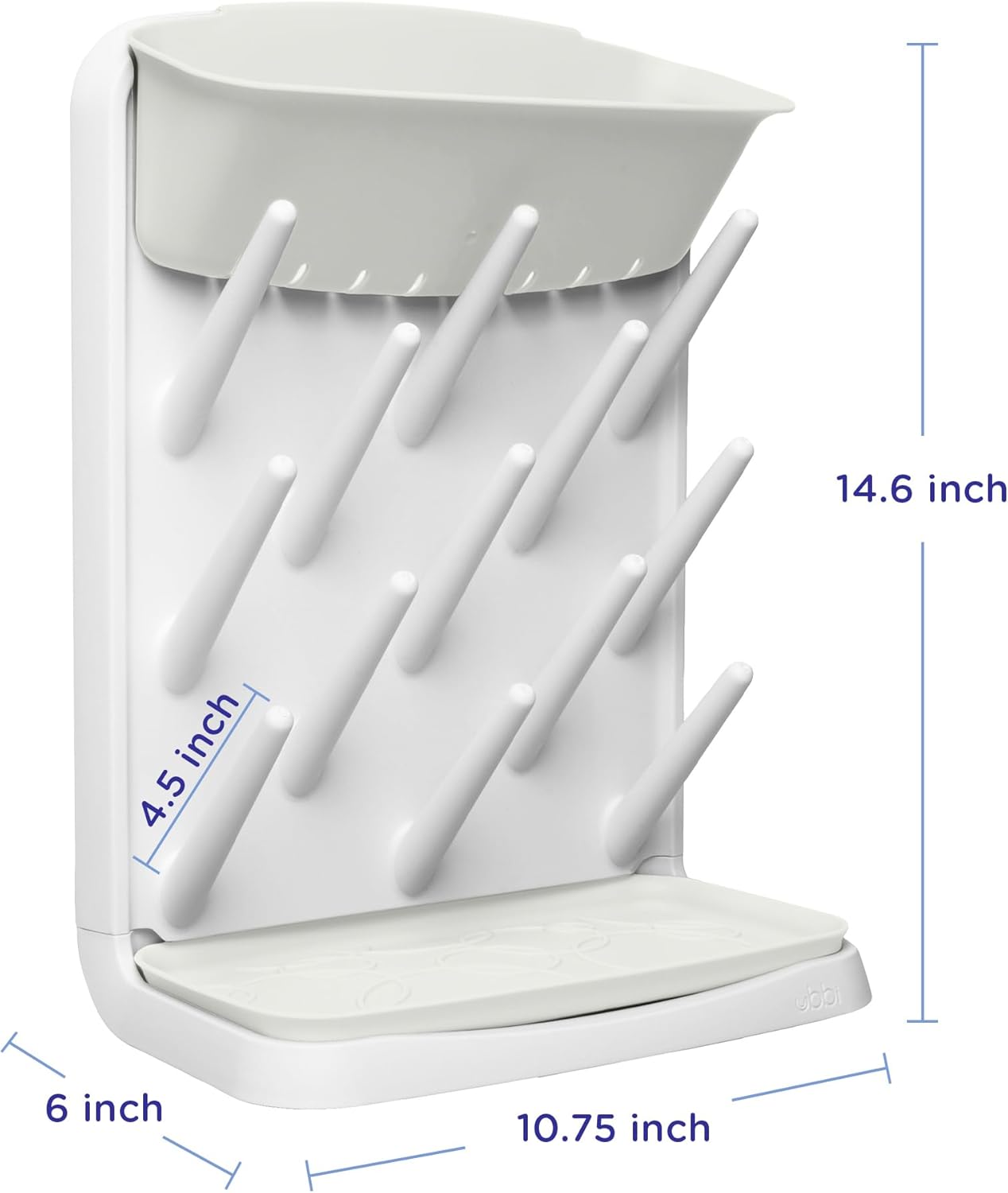 Ubbi Estante de secado vertical para biberones, ahorro de espacio p...