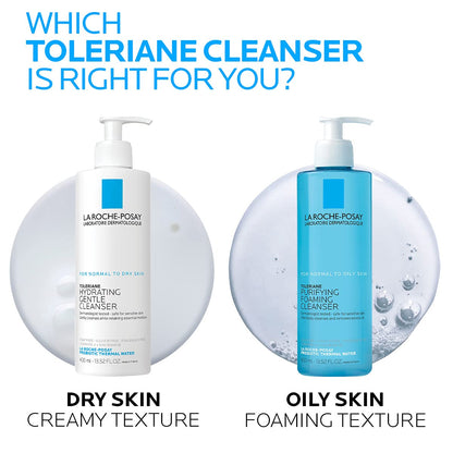 La Roche-Posay Toleriane Limpiador Facial Espumoso Purificante, Lim...
