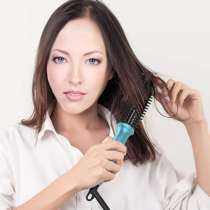 Mini rizador PHOEBE de 3/4 pulgadas de doble voltaje de cerámica turmalina iónico con bolsa de viaje para Europa, profesional, viaje para cabello corto