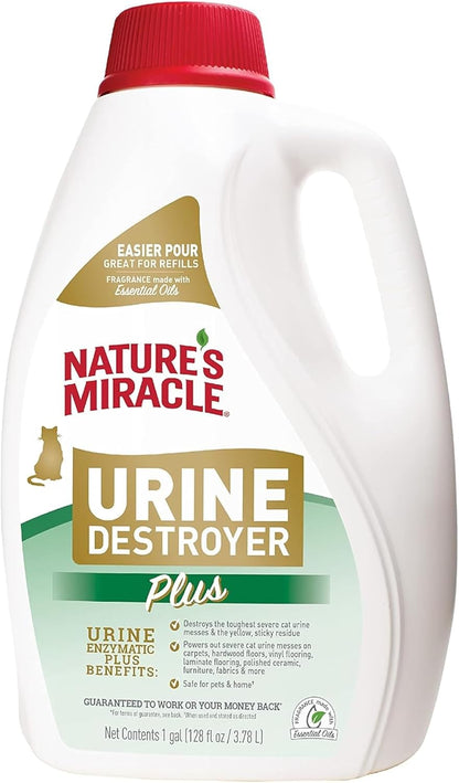 Nature's Miracle Destructor de Orina Plus para Gatos, Fórmula E...
