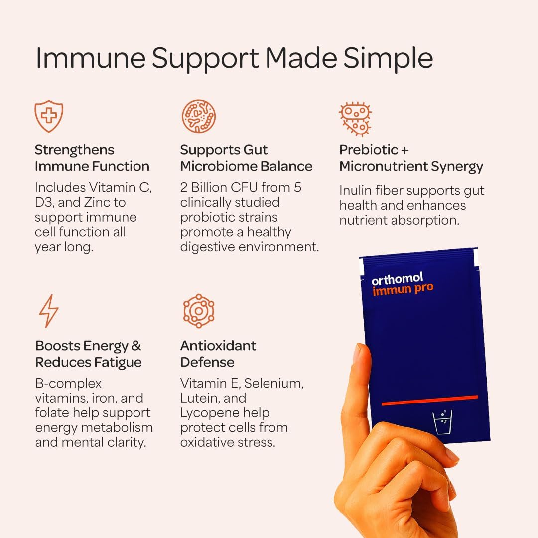 Orthomol Immun Pro, apoyo inmunológico, suplemento probiótico para...