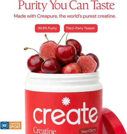 Create - Gomitas de creatina monohidratada con 1.5 g de creatina po...