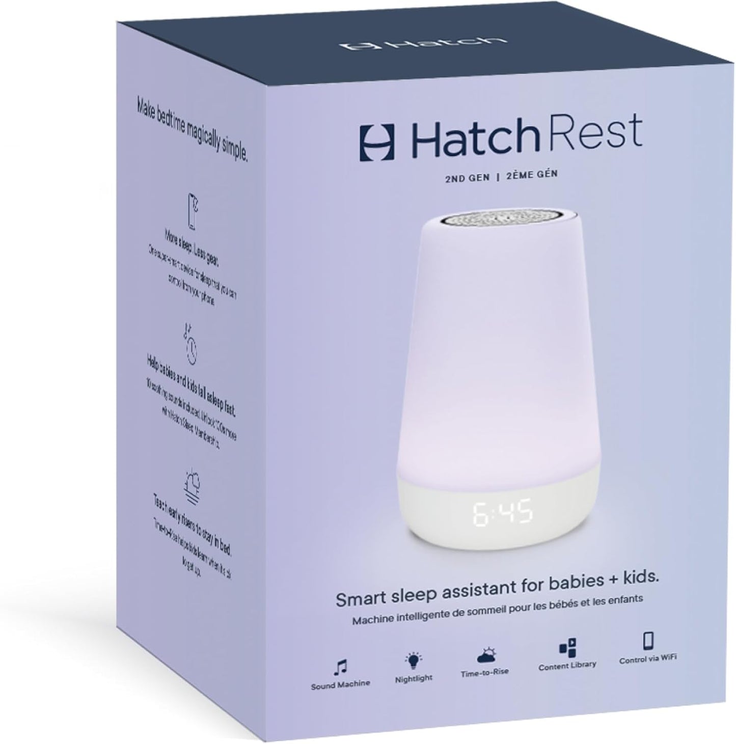 Hatch Rest Baby - Máquina de sonido para bebé, luz nocturna | 2ª ge...