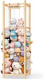 Woodure Almacenamiento y Organizador de Animales de Peluche, Soport...