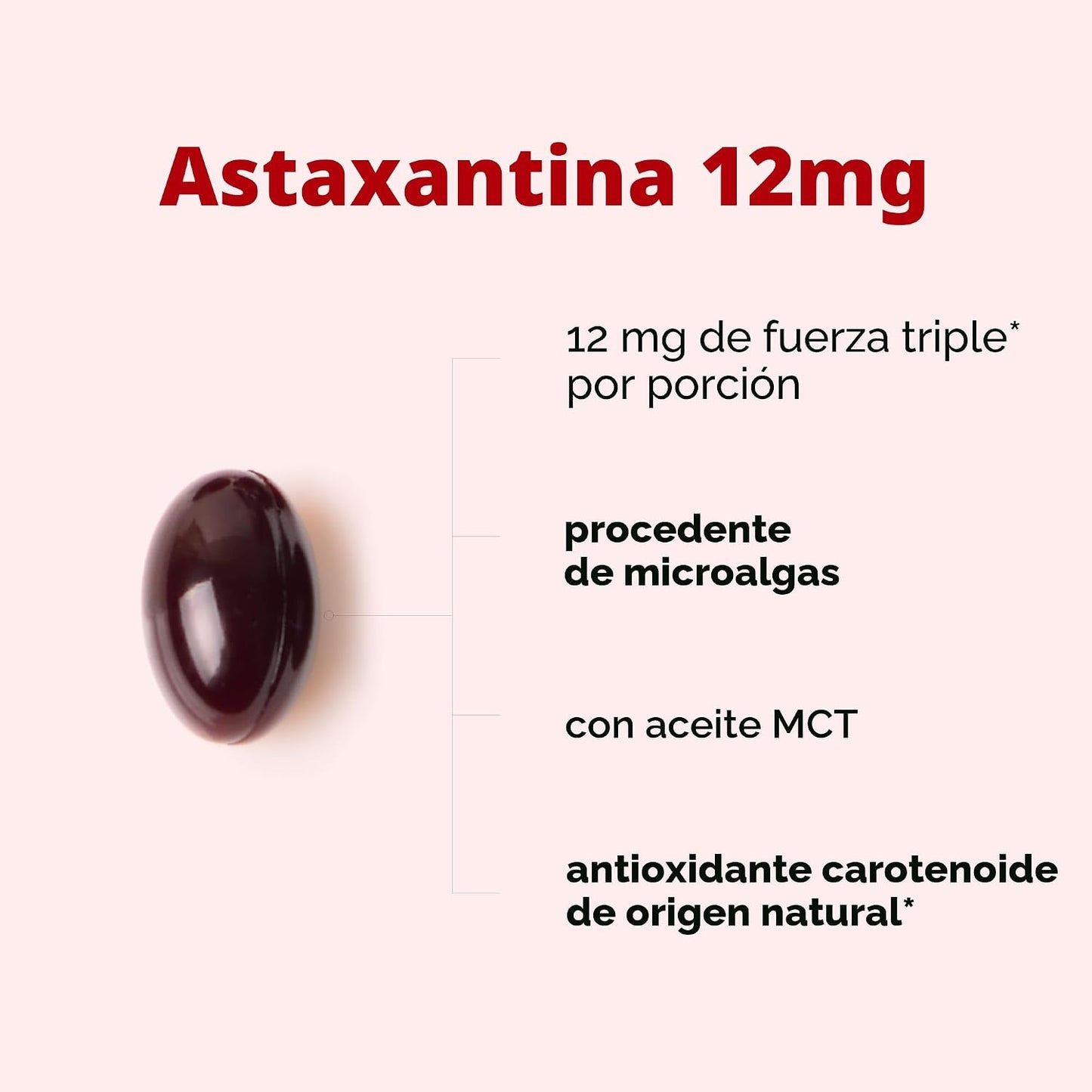 Micro Ingredients Astaxantina 12 mg, 60 cápsulas blandas | Suplemen...