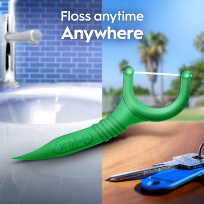 Oral-B - Palillos con hilo dental Glide de menta con sabor Scope de larga duración, 3 paquetes de 75 palillos (225 en total)