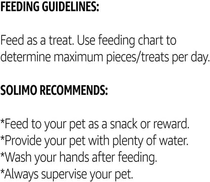 Amazon Brand - Solimo Golosinas para perros de batata y pato, 2 libras