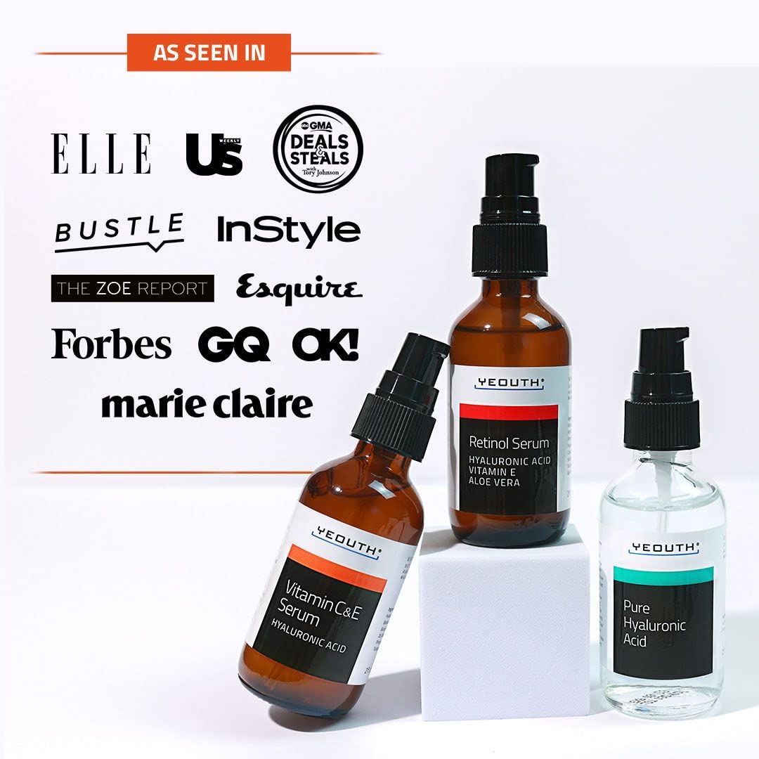YEOUTH Set de cuidado de la piel: suero de retinol para cara, vitam...